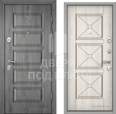 Уличная входная трехконтурная дверь ДПК-9124